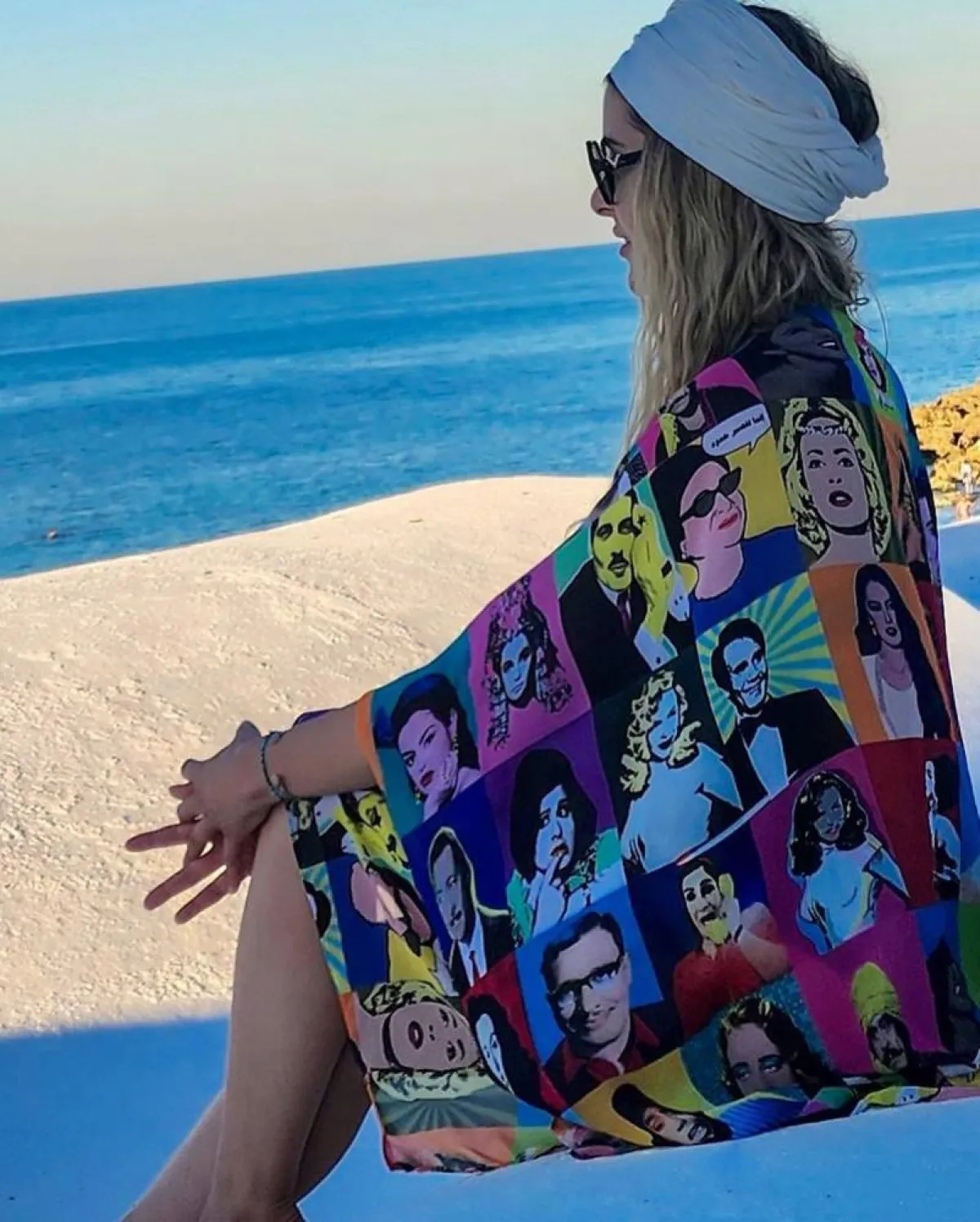 عائشة بن أحمد تقضي عطلتها الصيفية على شواطئ تونس - صورة من صفحتها الرسمية على انستغرام 