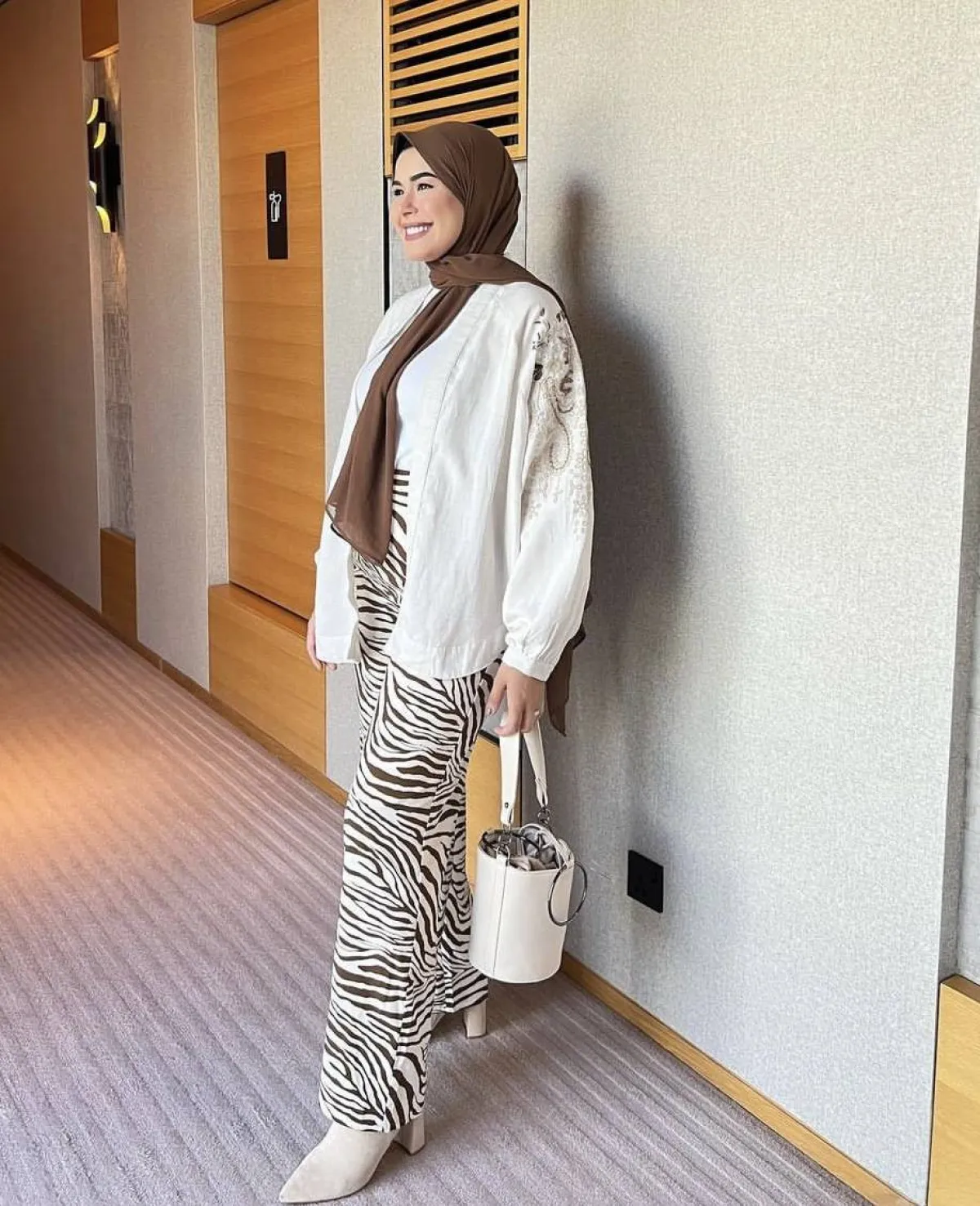 تنسيق الازياء المنقوشة من مروة حسن