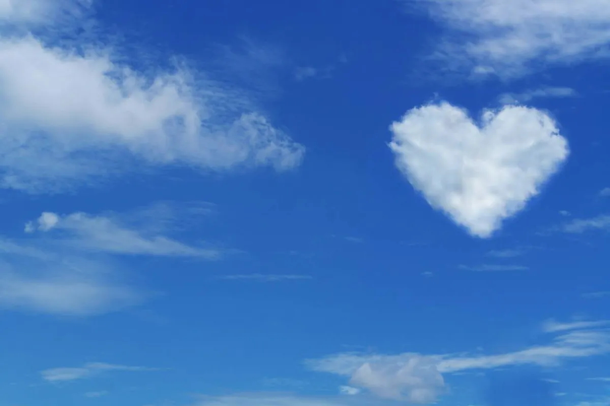 صورة لنور السماء