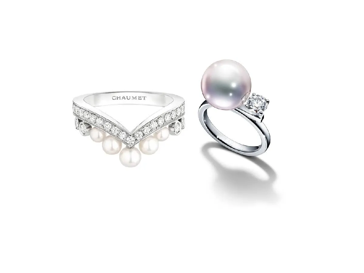 مجوهرات بحجر اللؤلؤ والألماس لإطلالة كالأميرات