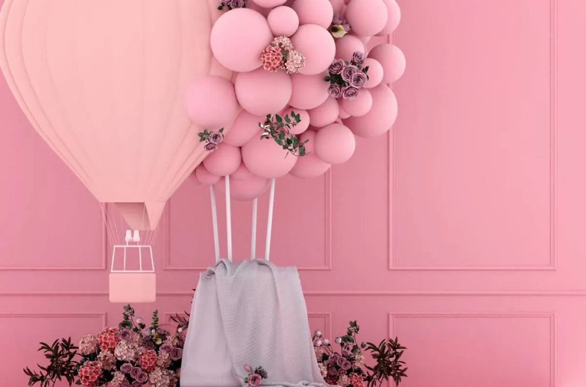 اللون الوردي مناسب لديكور الحفلات