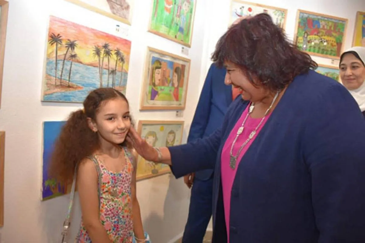 الدورة الثانية لبينالي القاهرة الدولي لفنون الطفل - الصورة من موقع قطاع الفنون التشكيلية 