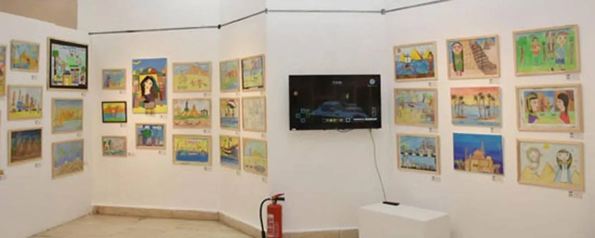 الدورة الثانية لبينالي القاهرة الدولي لفنون الطفل - الصورة من موقع قطاع الفنون التشكيلية 