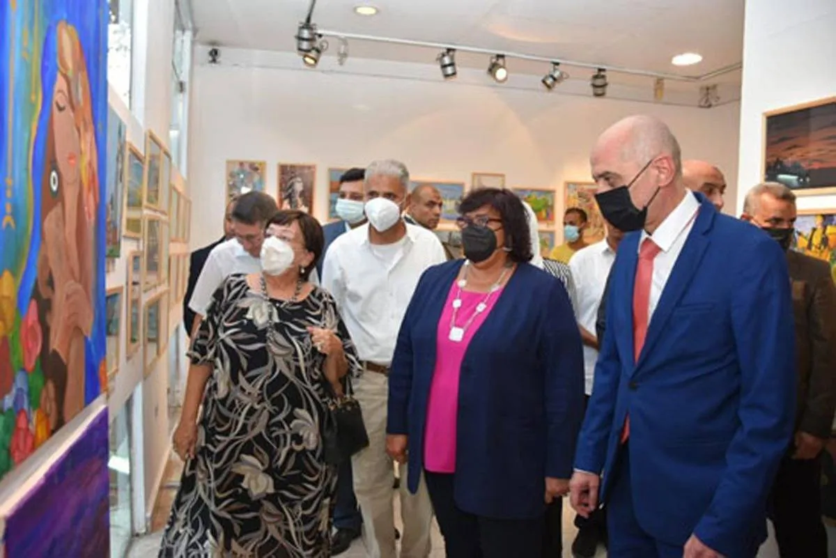 الدورة الثانية لبينالي القاهرة الدولي لفنون الطفل - الصورة من موقع قطاع الفنون التشكيلية 