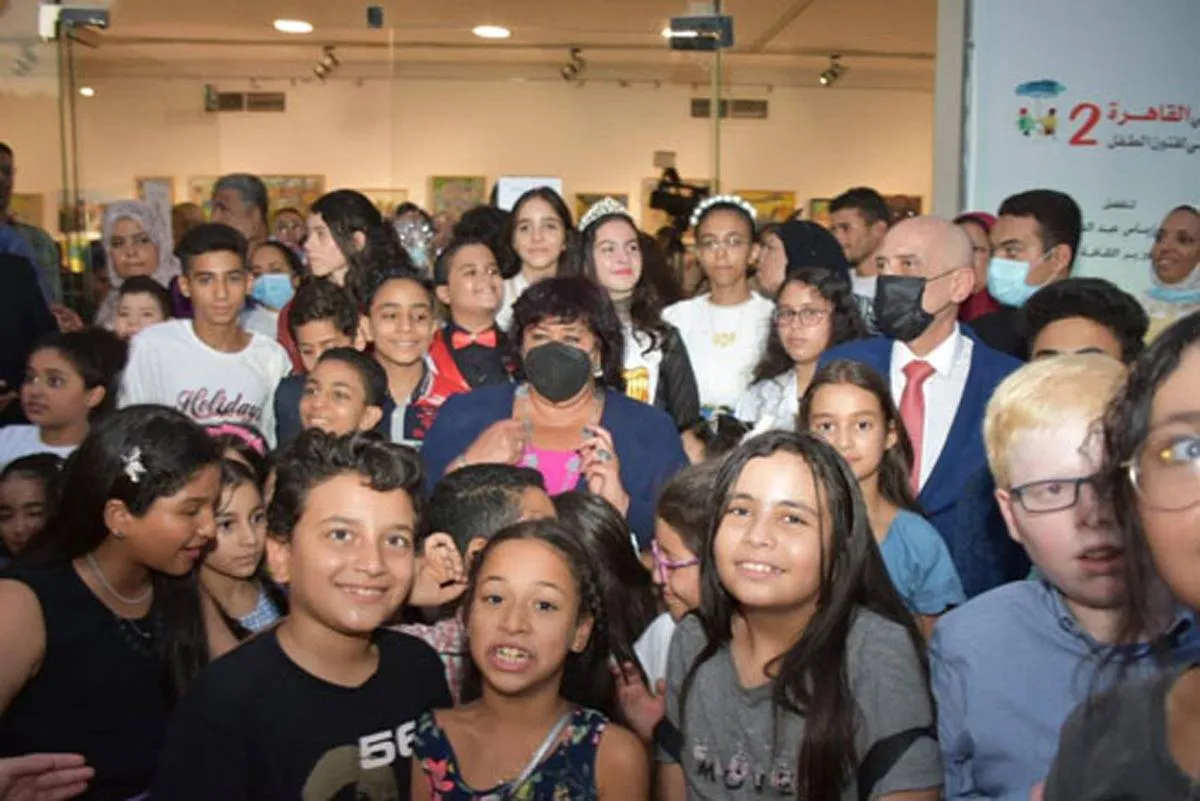 الدورة الثانية لبينالي القاهرة الدولي لفنون الطفل - الصورة من موقع قطاع الفنون التشكيلية 