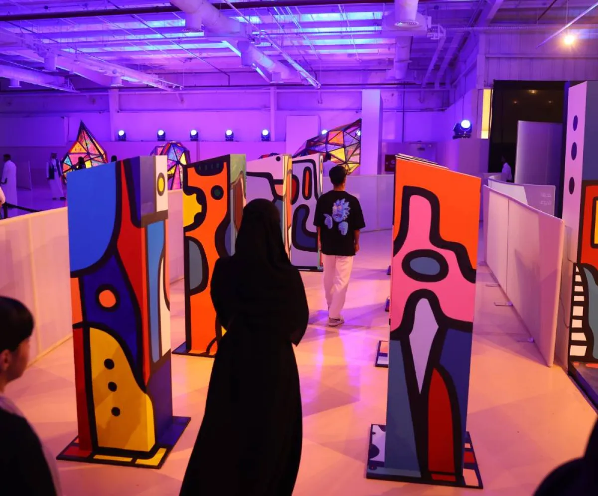 عمل ألوان الحياة - تصوير صالح الغنام