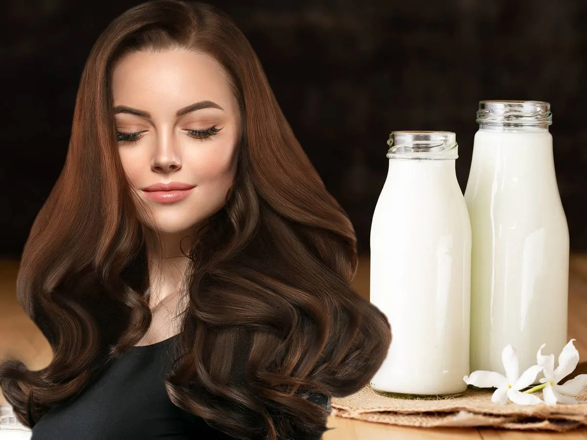 فوائد حليب الماعز للشعر