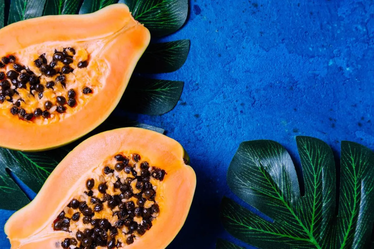 صورة البابايا فاكهة مليئة بالفيتامينات الرئيسية