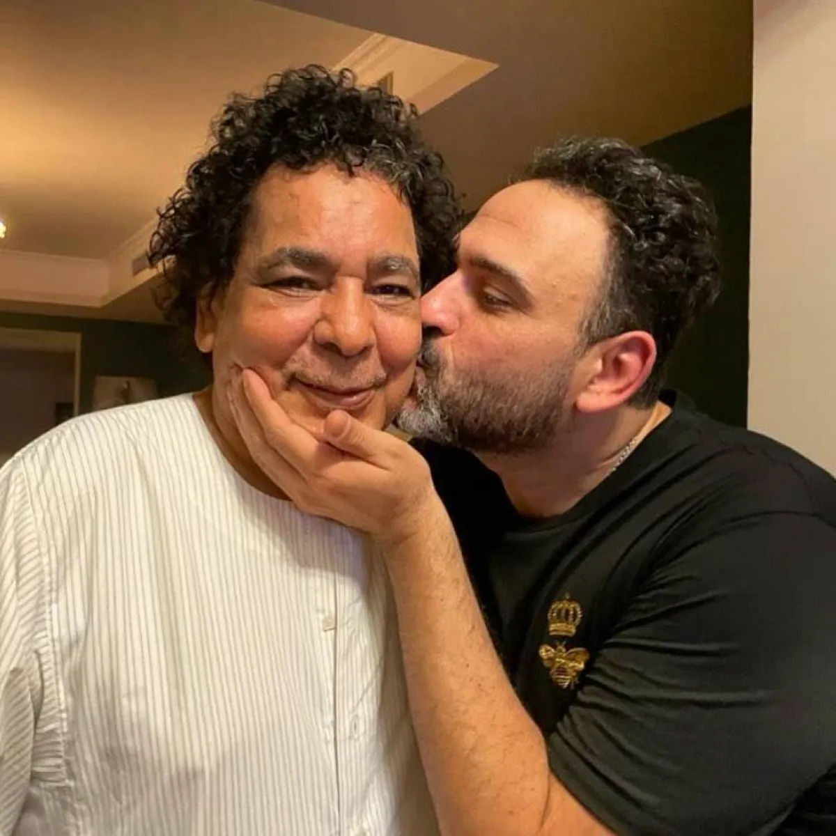 أكرم حسني ومحمد منير - الصورة من حساب أكرم على إنستغرام