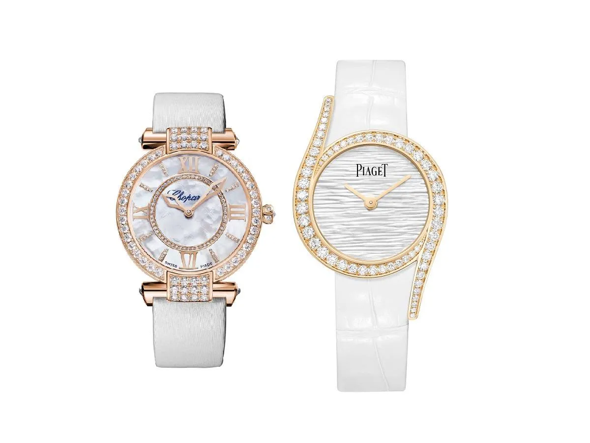 موديلات ساعات باللون الأبيض