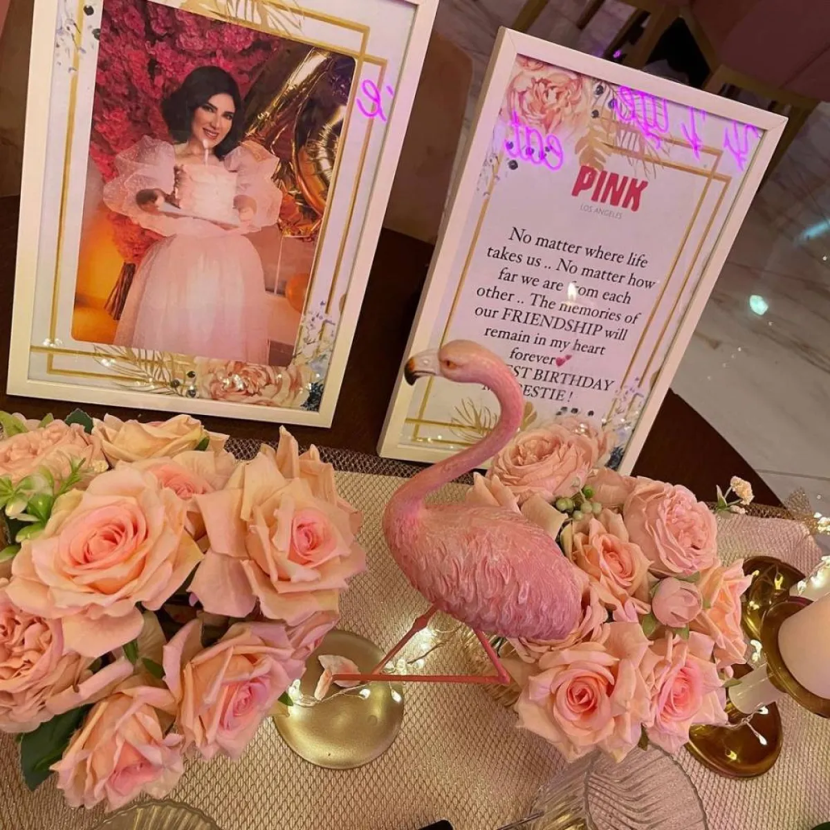 نواف العلي يحتفل بيوم ميلاد زوجته هبة الدري - صورة من صفحة هبة الدري على انستغرام