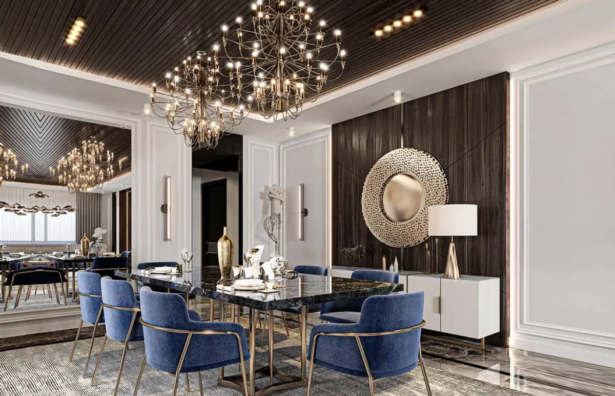 سقف غرفة الجلوس الخشبي المميّز