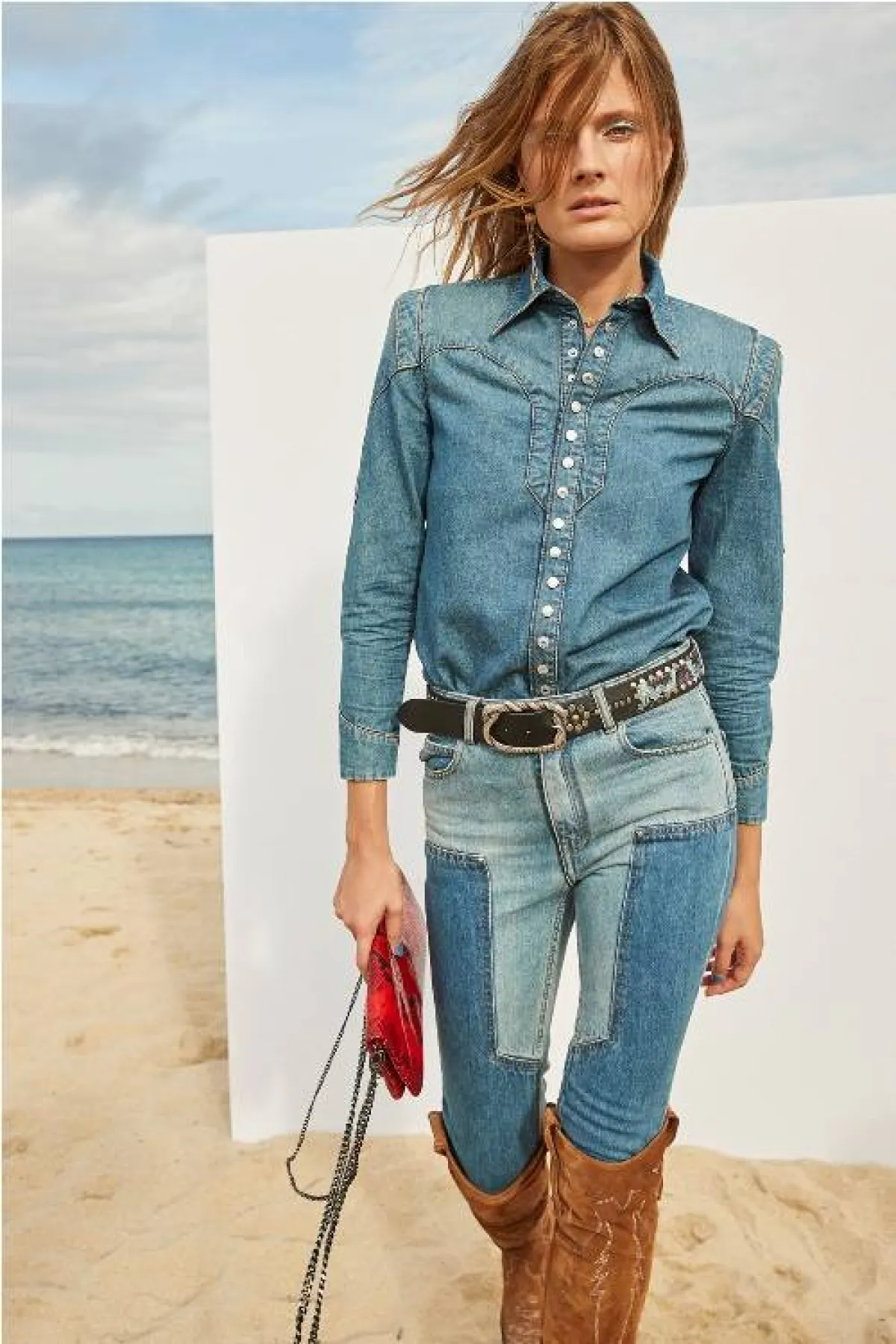 بنطلون جينز ملون من زاديغ وفولتير  Zadig & Voltaire