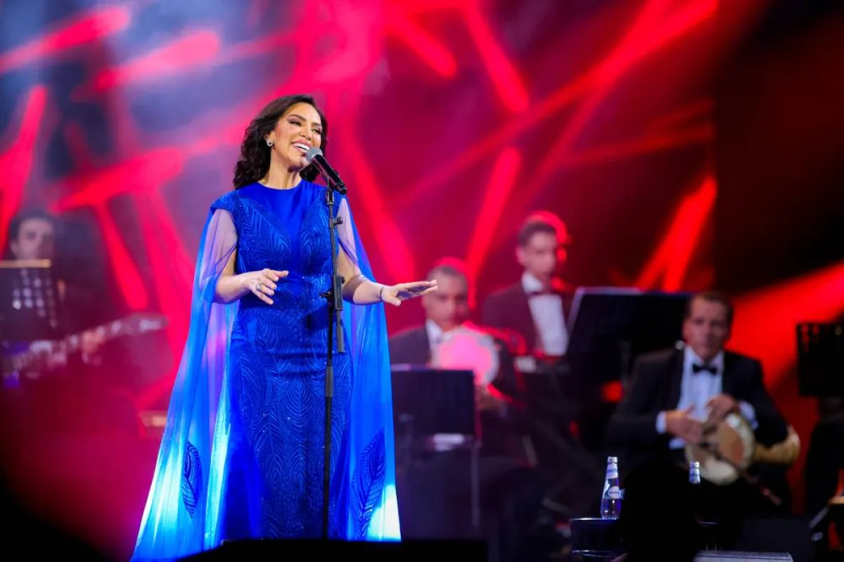 مي فاروق - الصورة من المركز الإعلامي للشركة المنظمة بنش مارك