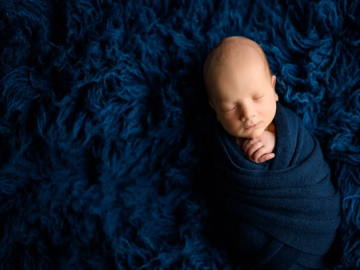 صورة لطفل رضيع نائم