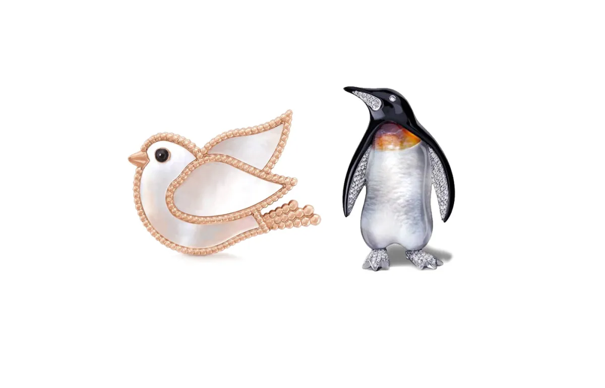 موديلات بروشات بوَحْي من الطيور لصيف 2022