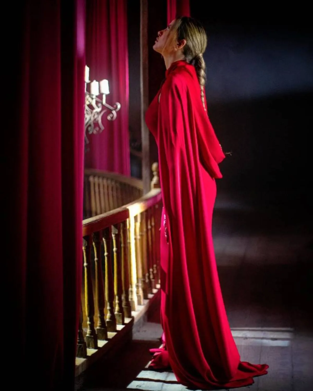 ريم مصطفى من كواليس مسلسل الثمانية - صورة من صفحتها الرسمية على انستغرام