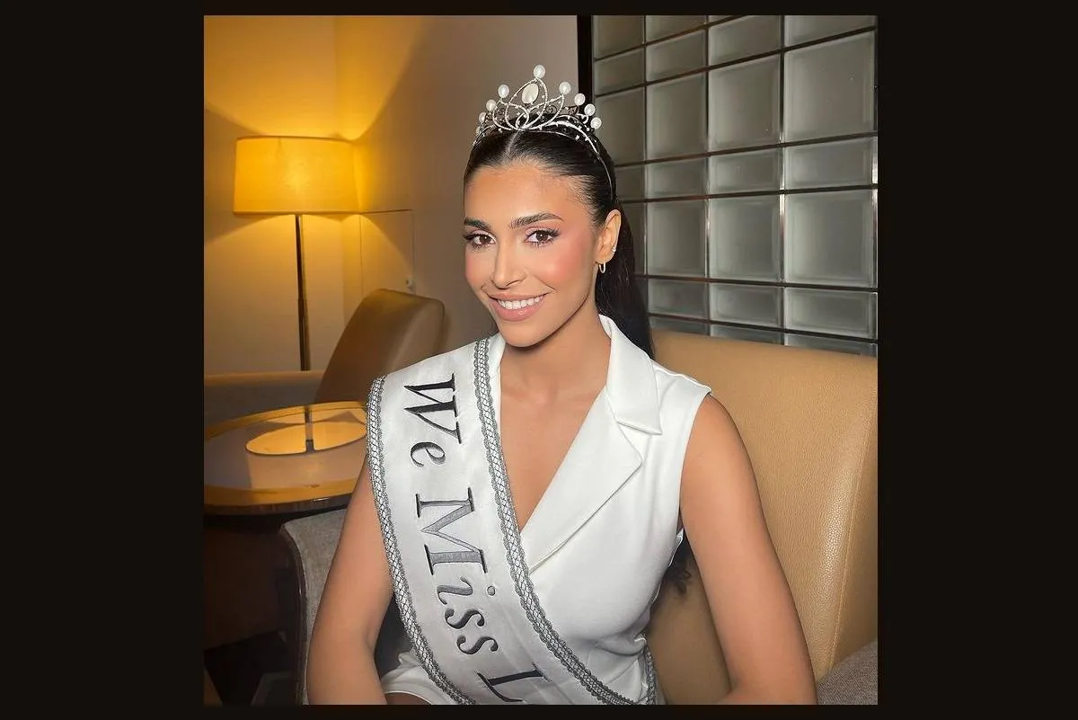 ياسمينا زيتون في أولى مقابلتها بتاج ملكة جمال لبنان 2022.. الصورة من حسابها على انستغرام