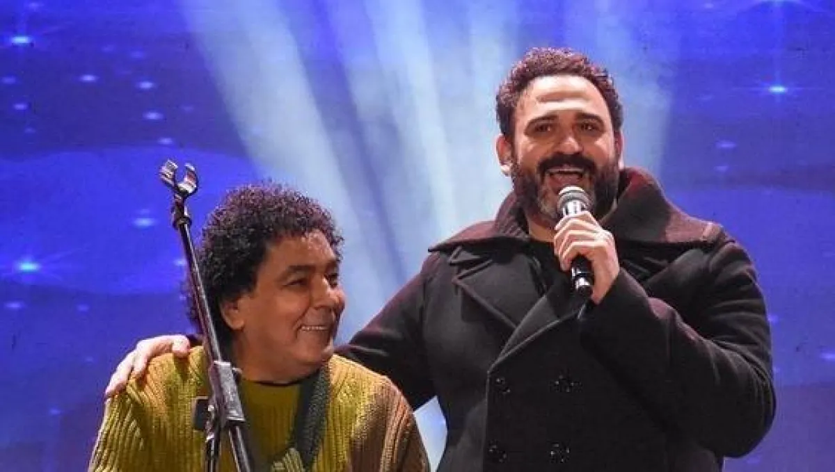 أكرم حسني ومحمد منير -  صورة من صفحة أكرم الرسمية على انستغرام