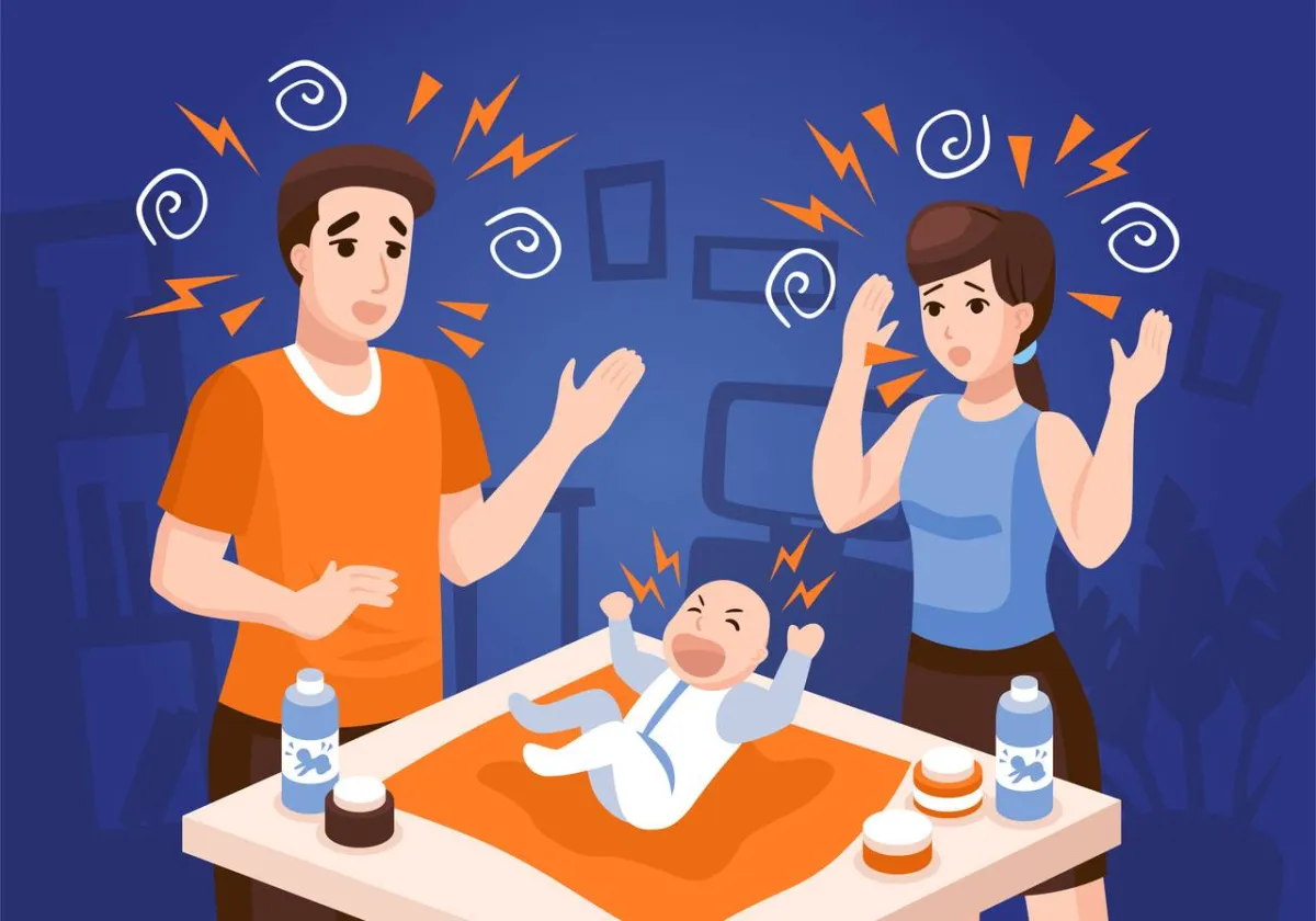 صورة لمولود يبكي