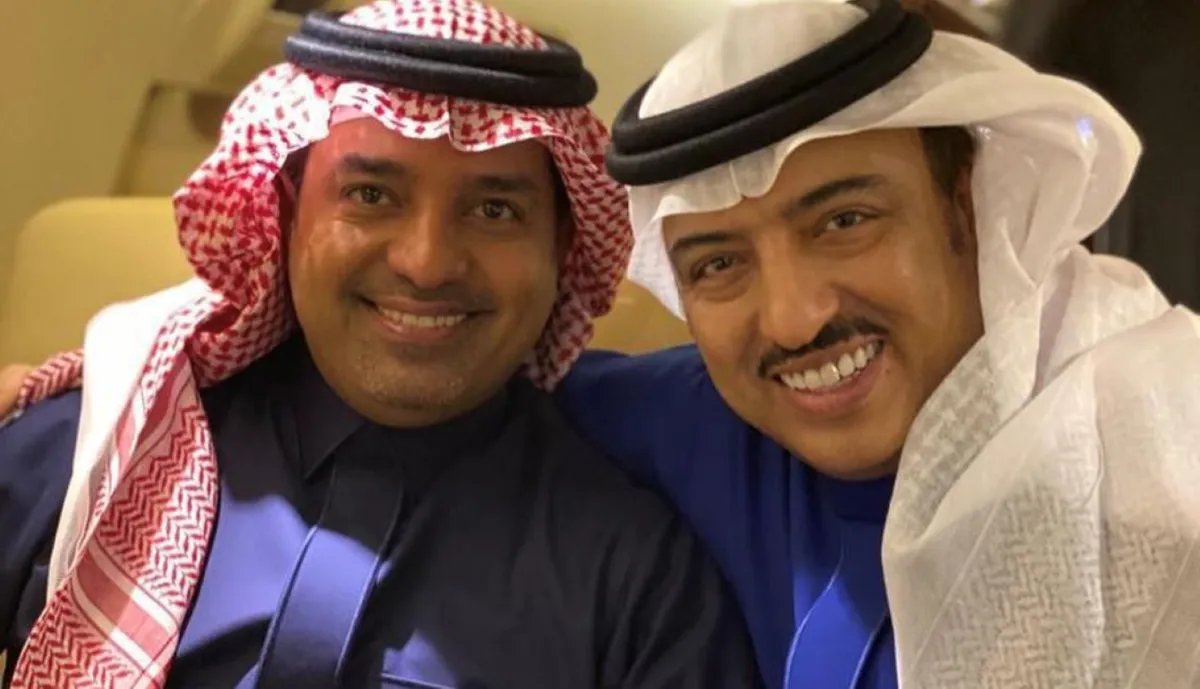 أصيل أبو بكر وراشد الماجد- الصورة من حساب أصيل على الإنستغرام