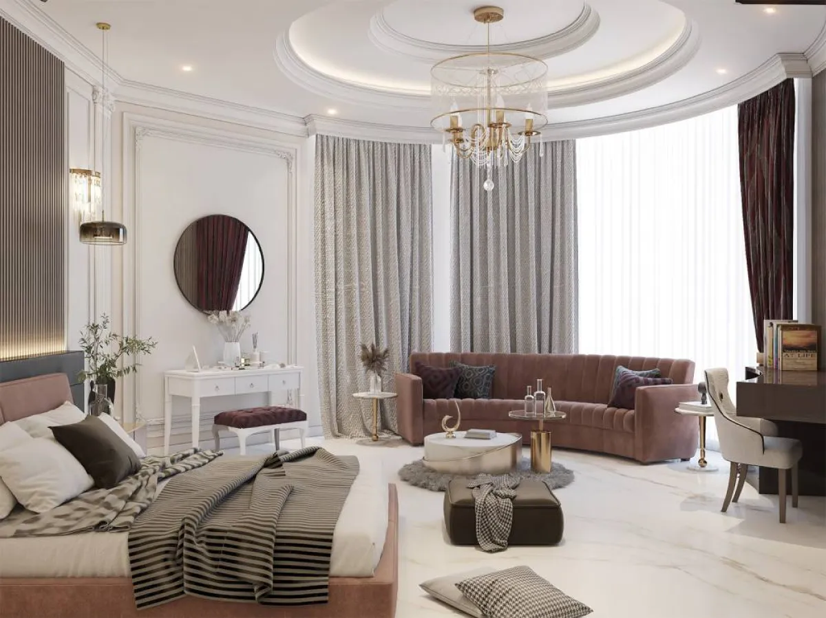 لا تغيب المرآة عن غرفة نوم السيّدة