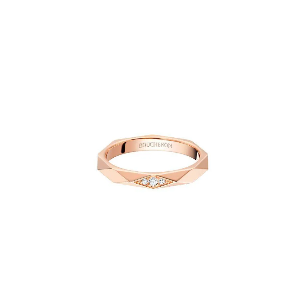 خاتم The Facette wedding band  من بوشرون Boucheron