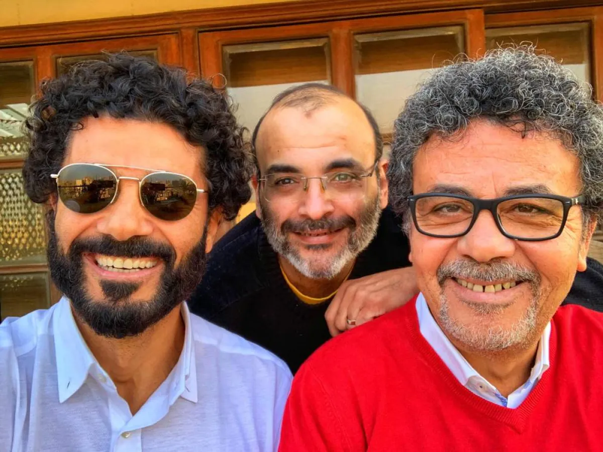 خالد النبوي وعمرو عرفة وأيمن بهجت قمر - الصورة من حساب خالد النبوي على الفيس بوك