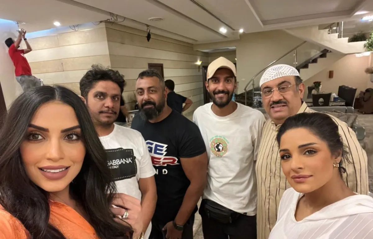 من كواليس نفس الحنين - الصورة من حساب رانيا شهاب على الانستجرام