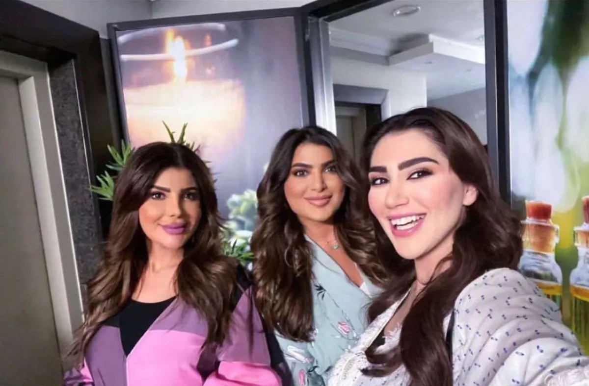 من كواليس نفس الحنين - الصورة من حساب الهام الفضالة على الانستجرام 