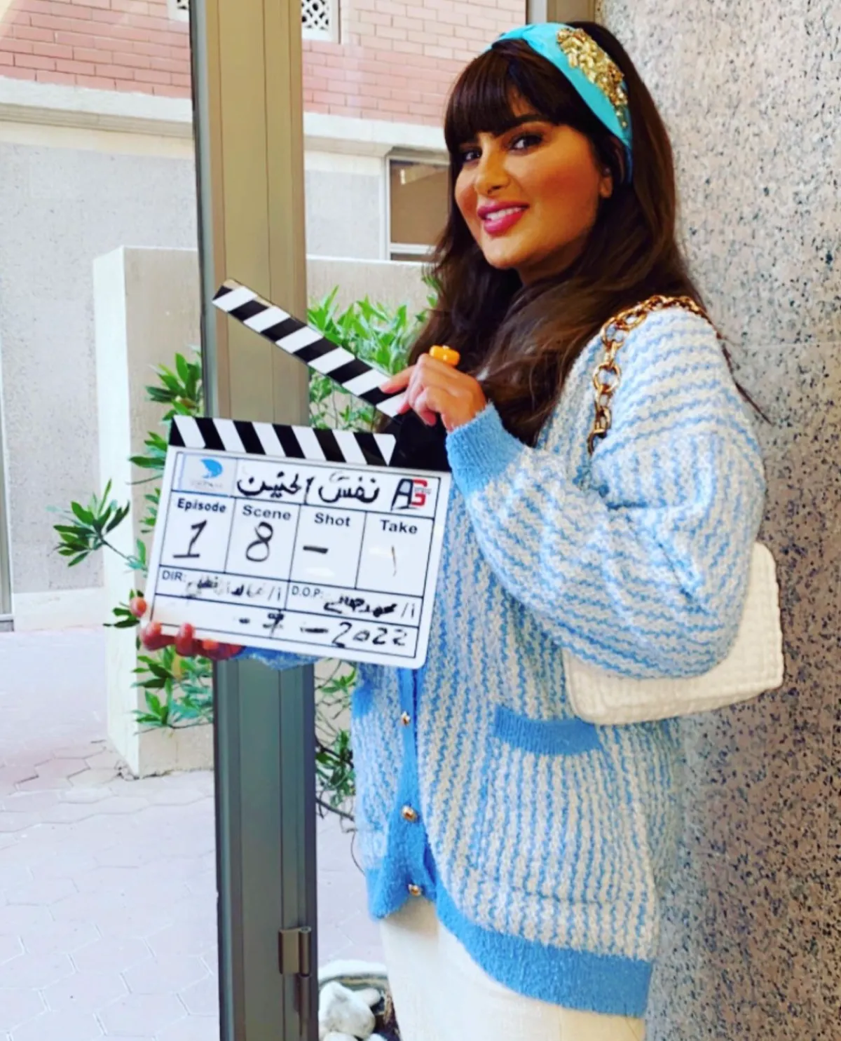 أميرة محمد من كواليس نفس الحنين - الصورة من حسابها على الانستجرام