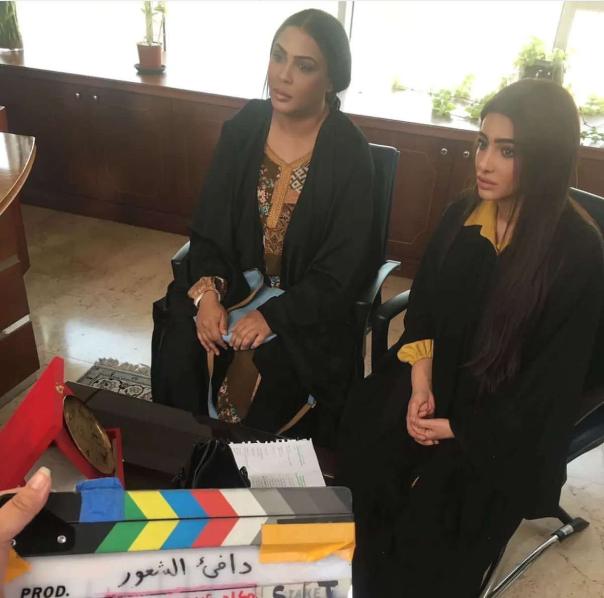 من كواليس دافي الشعور - الصورة من حساب ابتسام عبدالله على الانستجرام
