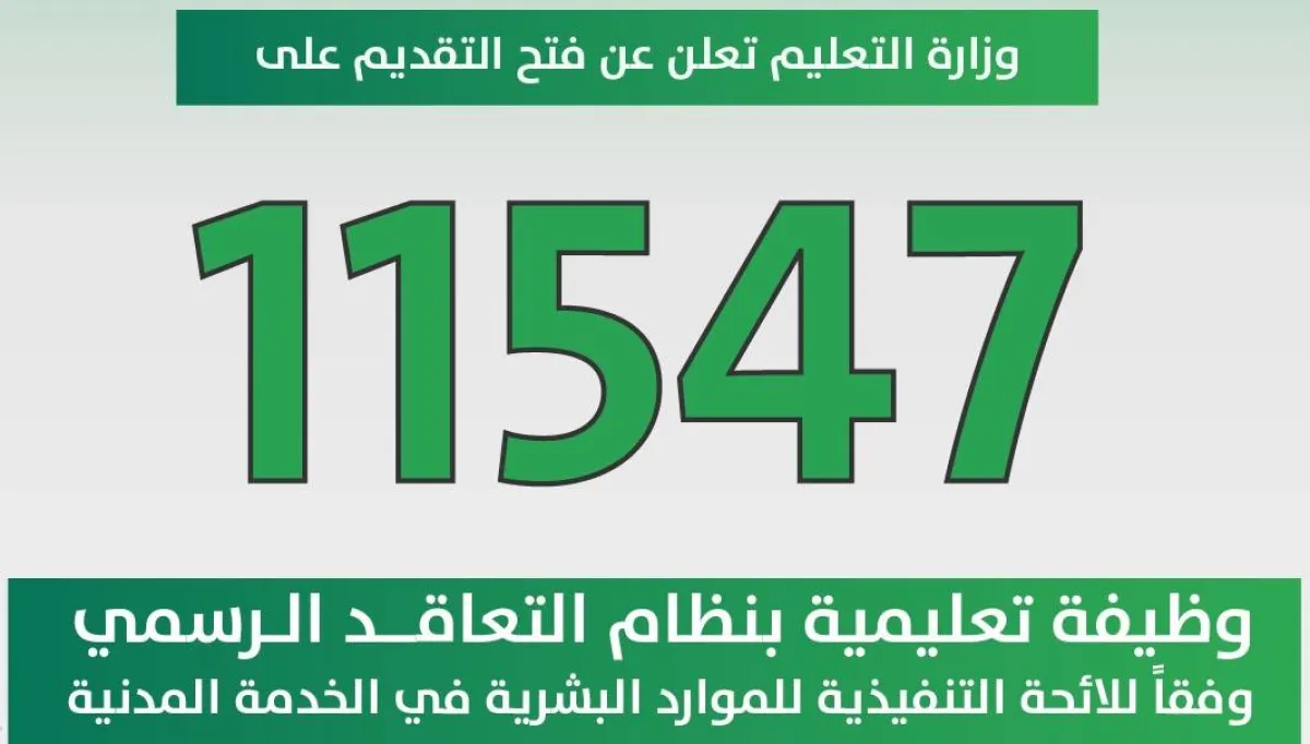 بدء التقديم على 11547 وظيفة تعليمية بنظام التعاقد اليوم الأحد - الصورة من "واس"