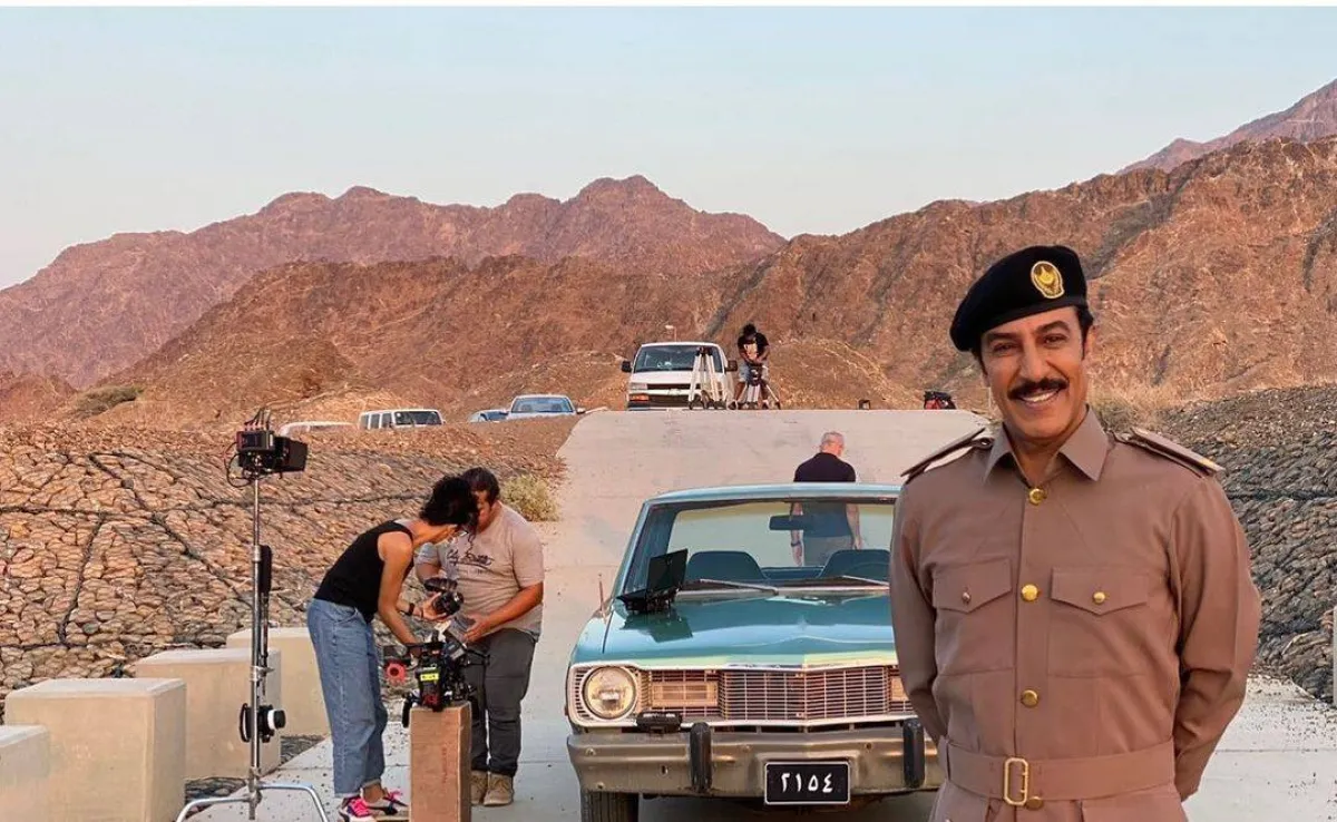 عبد المحسن النمر في كواليس مسلسل " ست الحسن " - صورة من صفحته الرسمية على انستغرام  