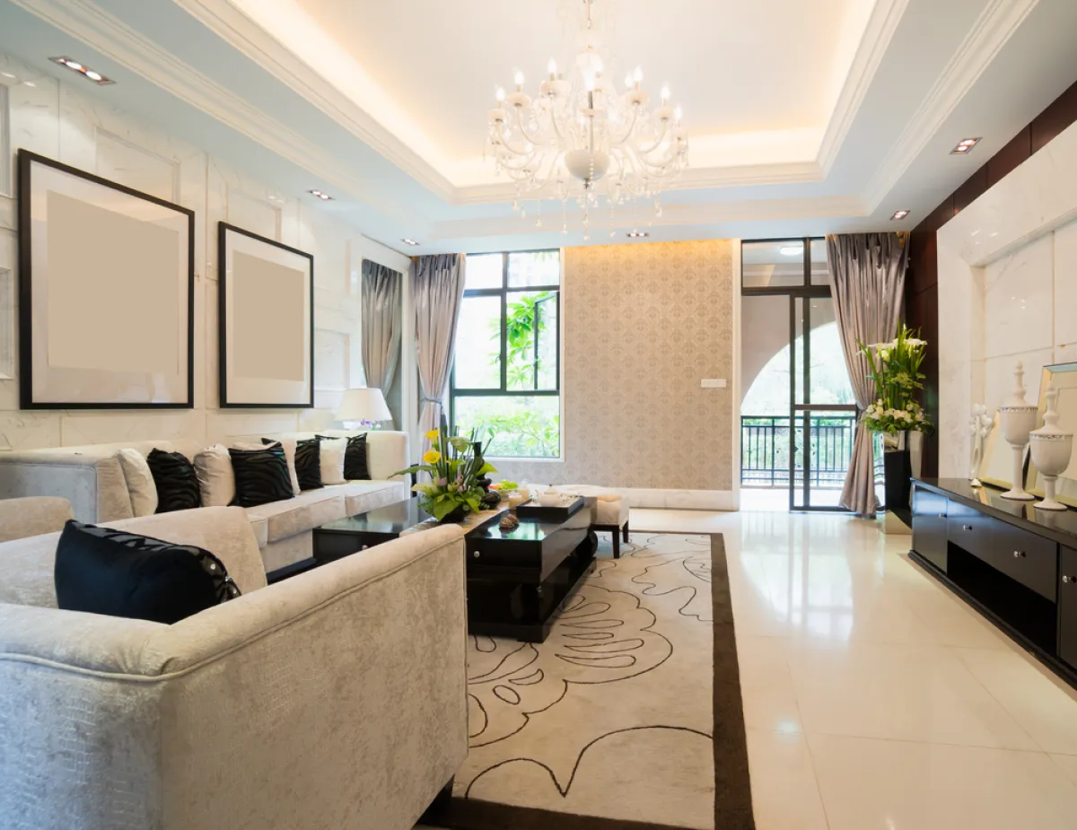 من الرائج استخدام الألوان الفاتحة للأرضيات السيراميك