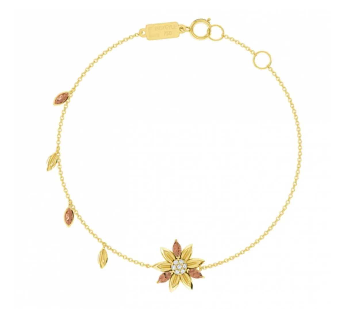 سوار الورد واوراق الشجر من لازوردي Lazurde