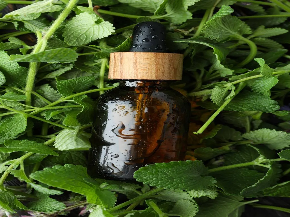 صورة لزجاجة من الزيوت الطبيعية