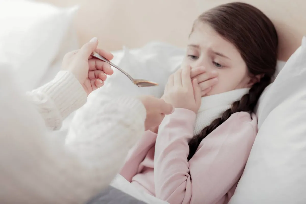 صورة لطفلة مريضة