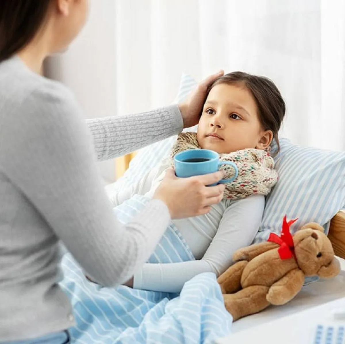 صورة لطفلة مريضة