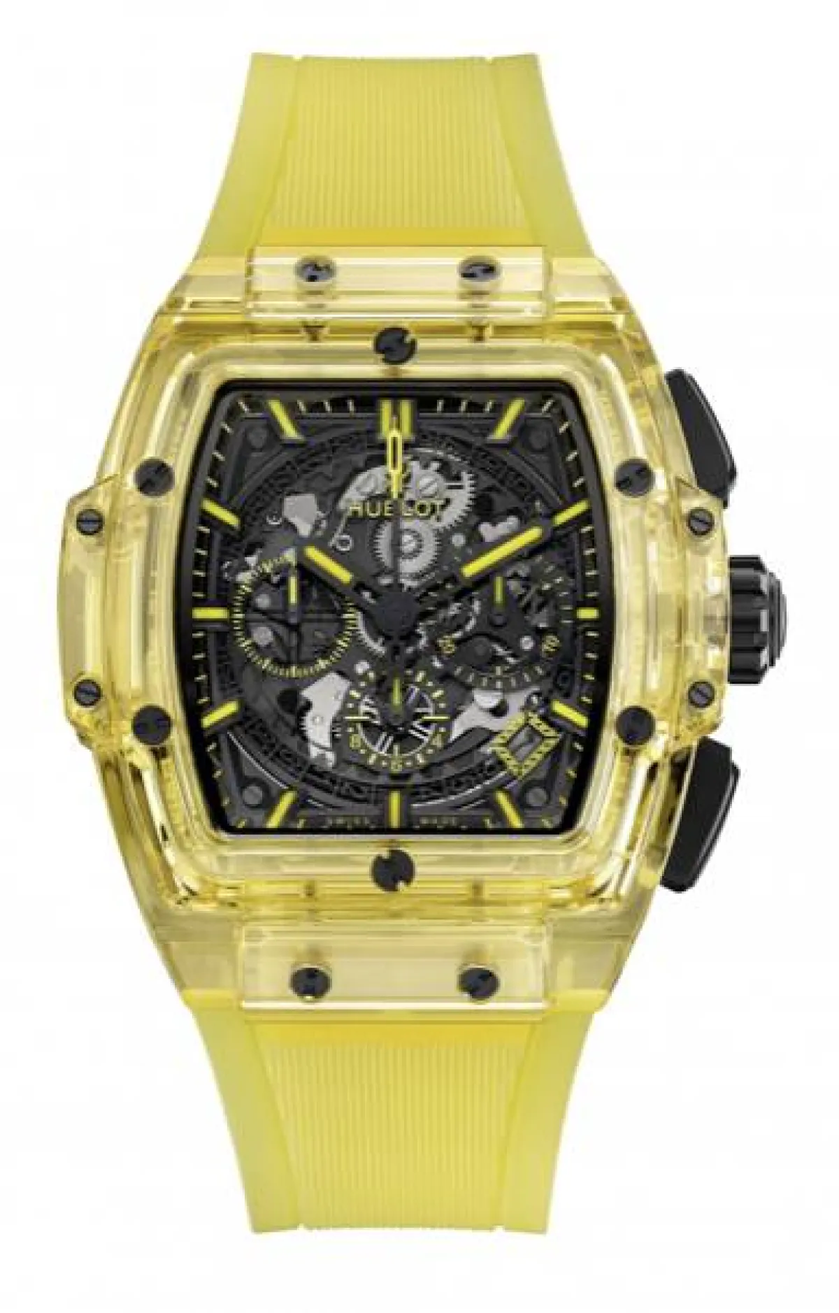 ساعة الياقوت الاصفر من Hublot