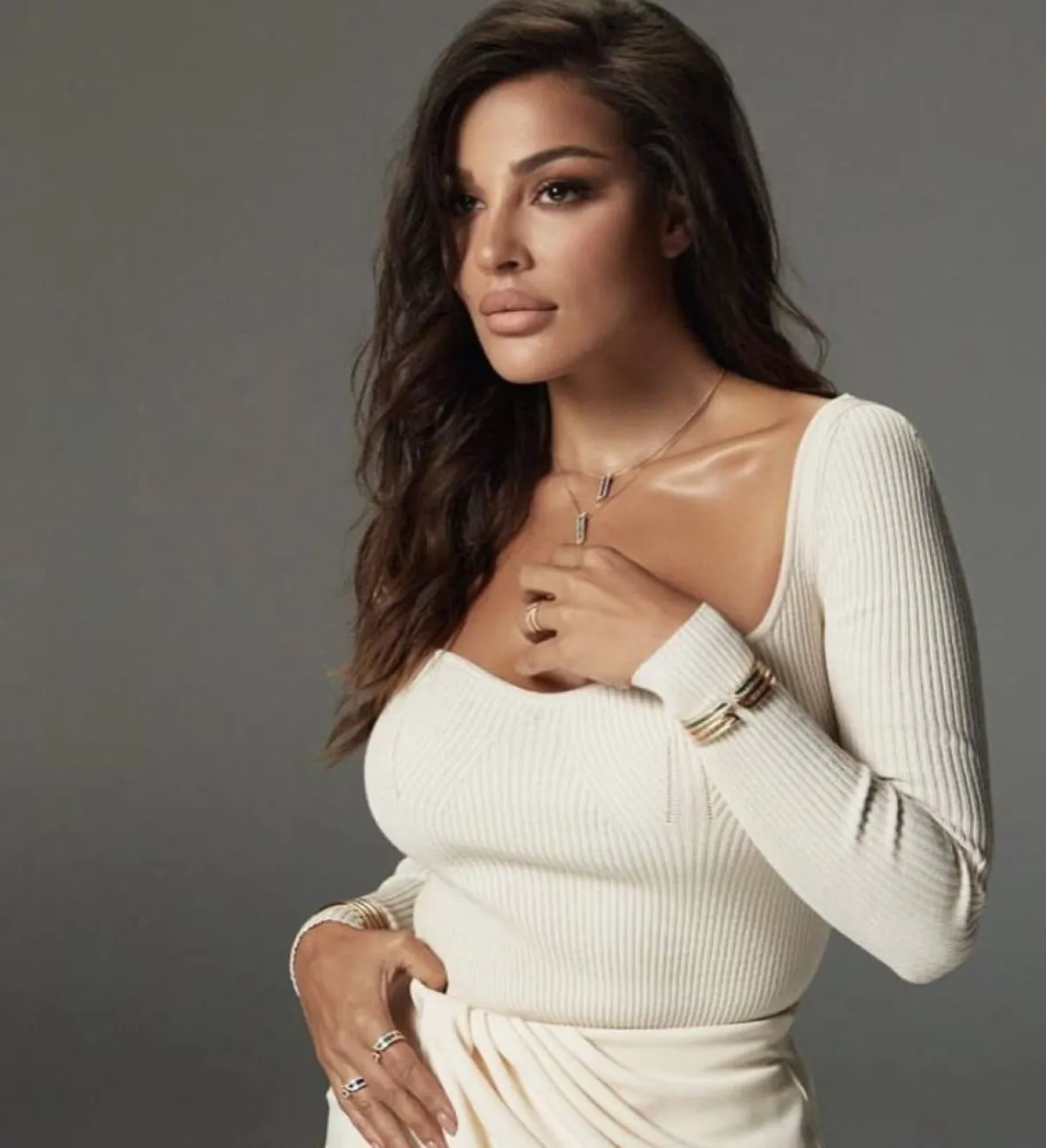 نادين نجيم بمجوهرات داماس-الصورة من حساب النجمة على انستغرام