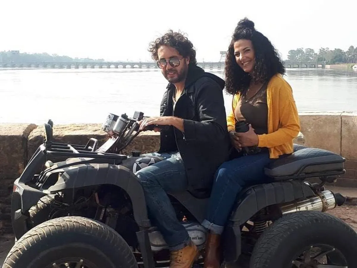 دنيا سمير غانم وهشام ماجد في مشهد من الفيلم - الصورة من حساب دنيا على إنستغرام