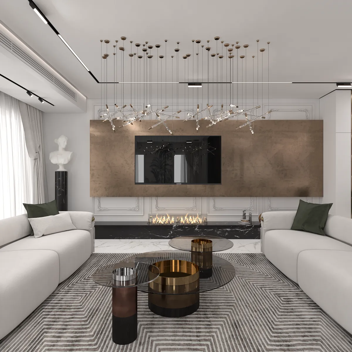 جدار التلفاز هو عنصر هام ينبغي الاهتمام بتصميمه ليجذب الأبصار إليه