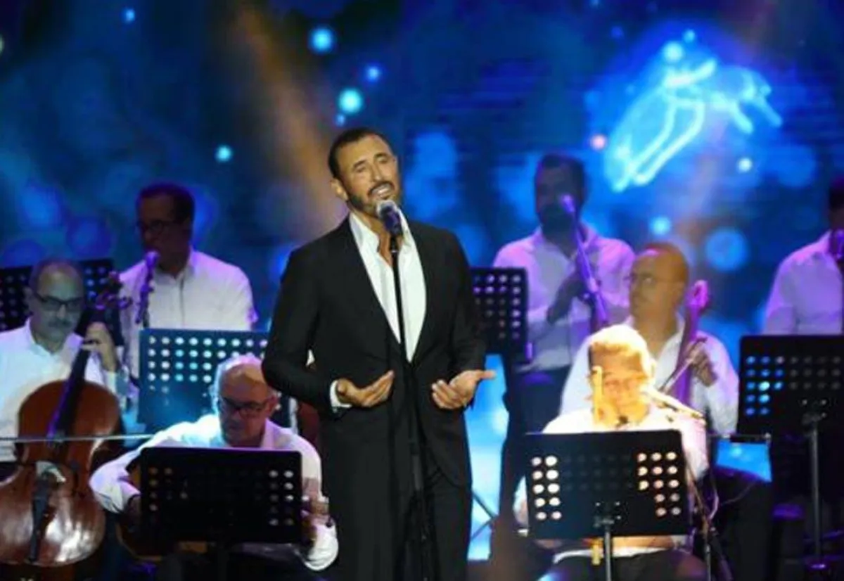 كاظم الساهر في حفله الأخير في بوفكا باي- الصورة من صفحته على فيسبوك