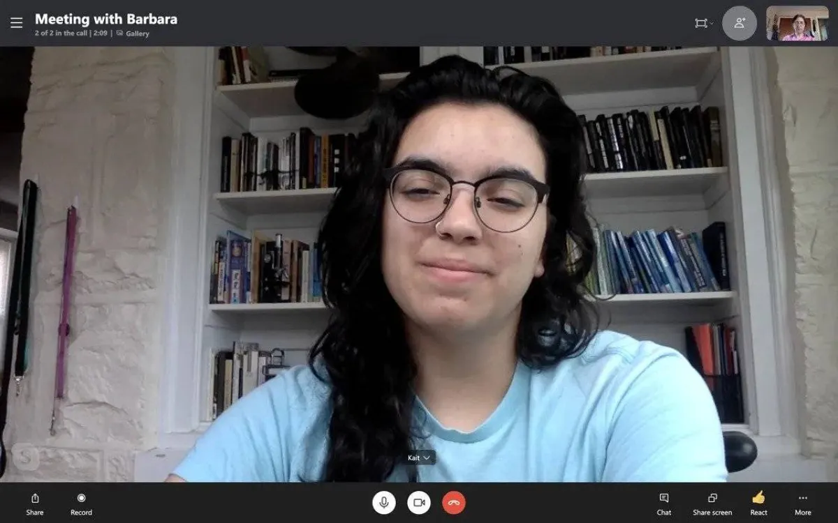 صورة من مكالمات فيديو سكايب