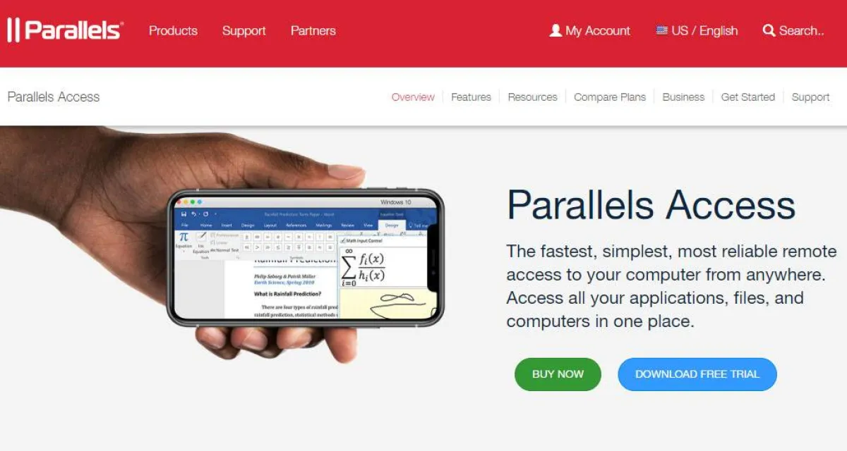 صورة برنامج Parallels Access