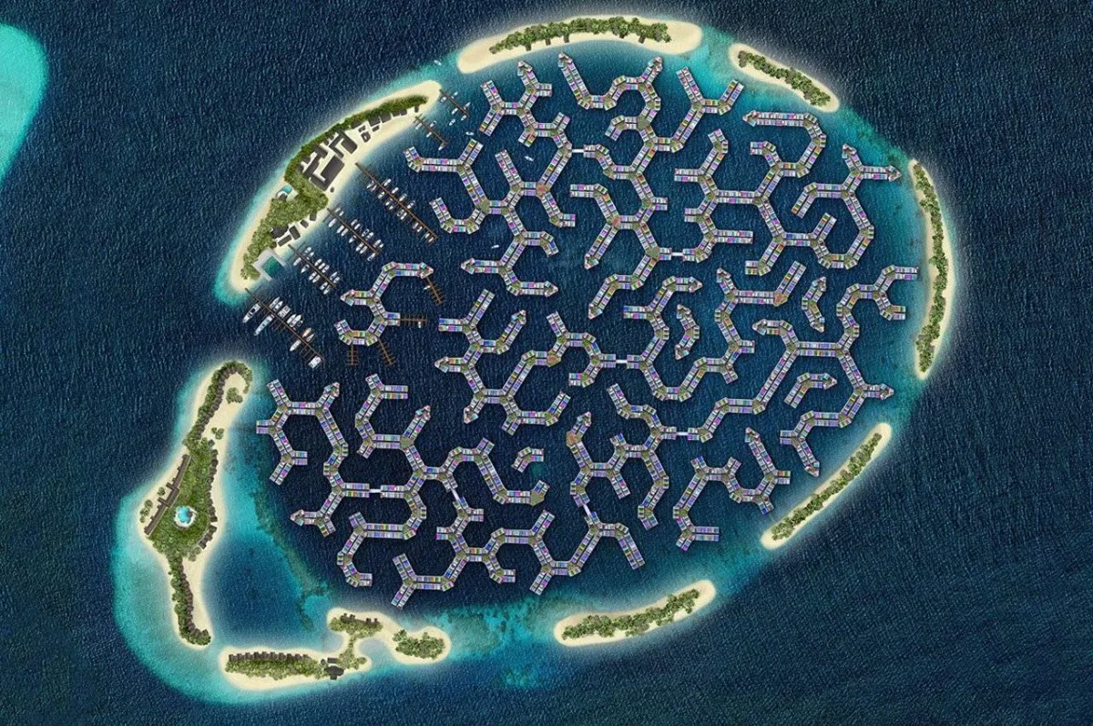 صورة مدينة المالديف العائمة