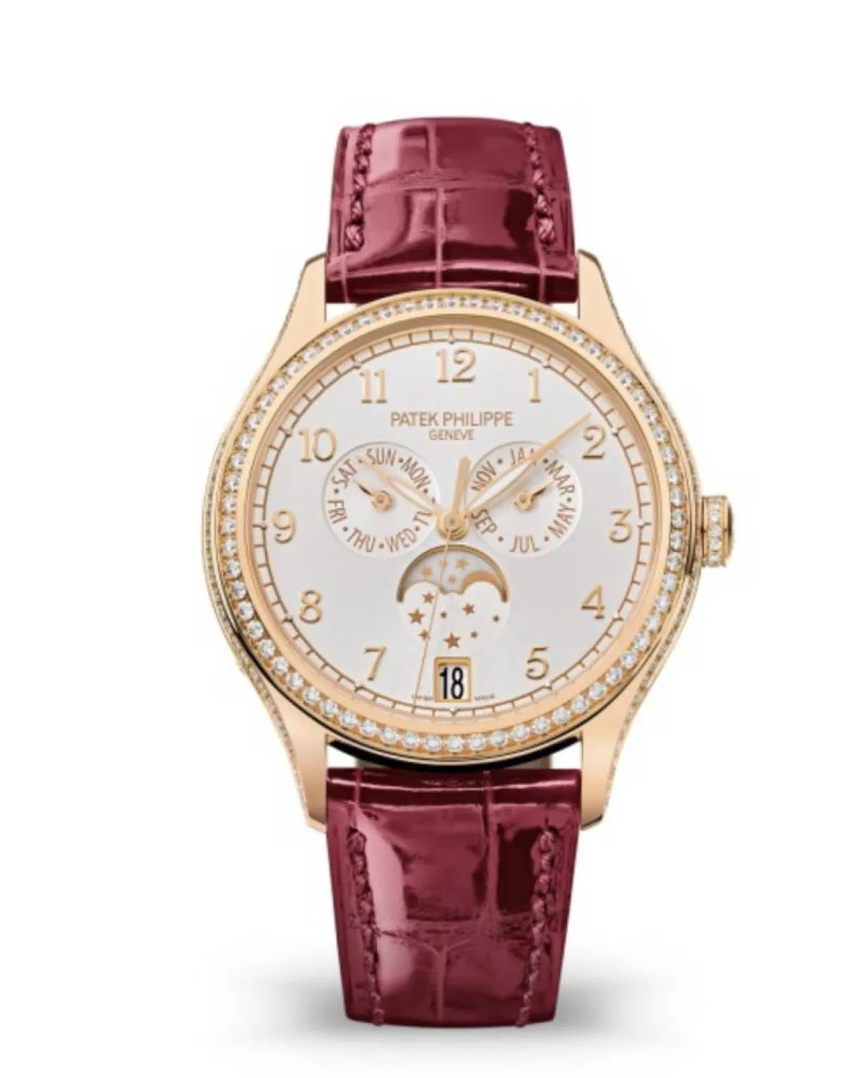 ساعة حمراء من Patek philppe