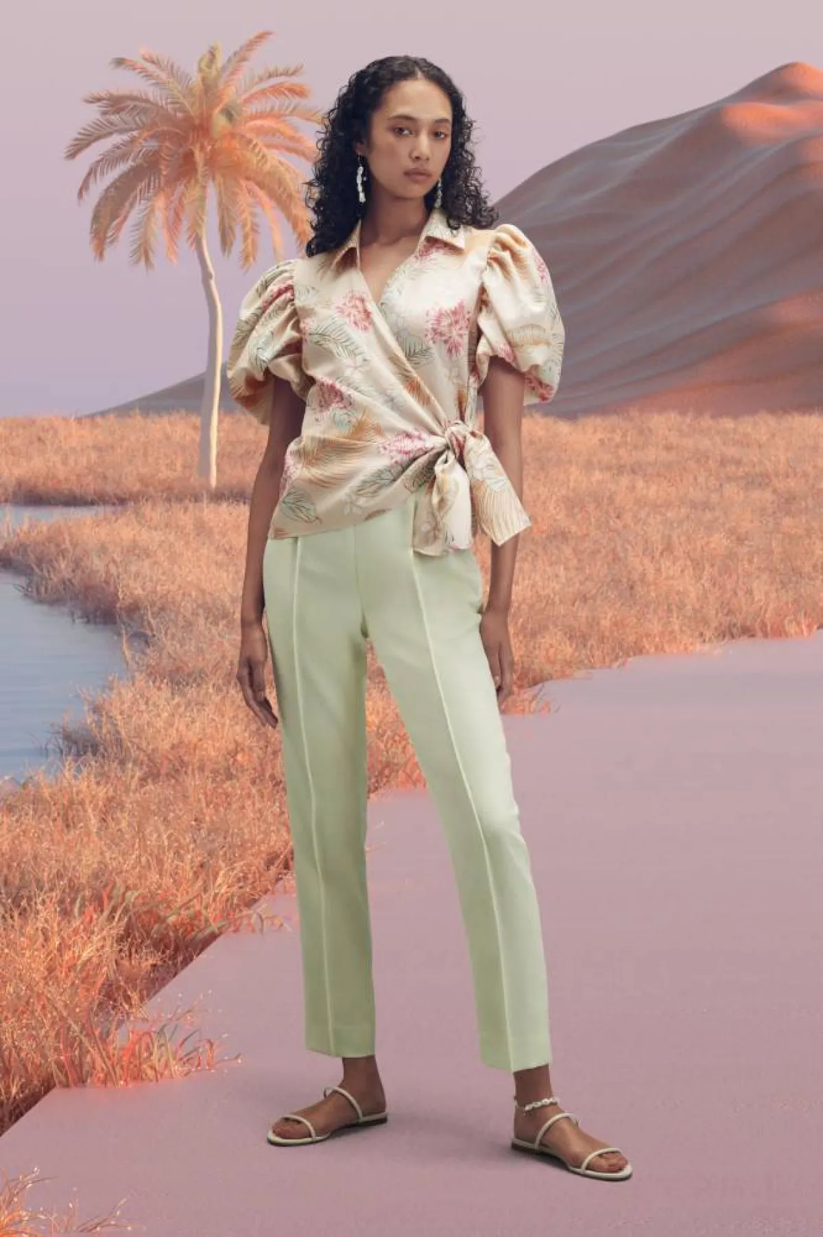 بلوزة ملونة من أديم Adeam