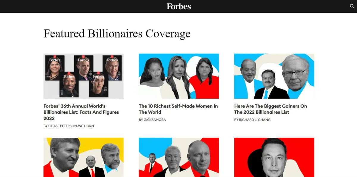 قائمة أغنى 10 أثرياء في العالم